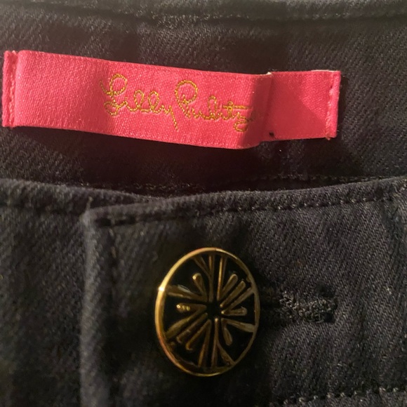 Lilly Puiltzer size 6 Classic Black Women's Jeans - Picture 9 of 16